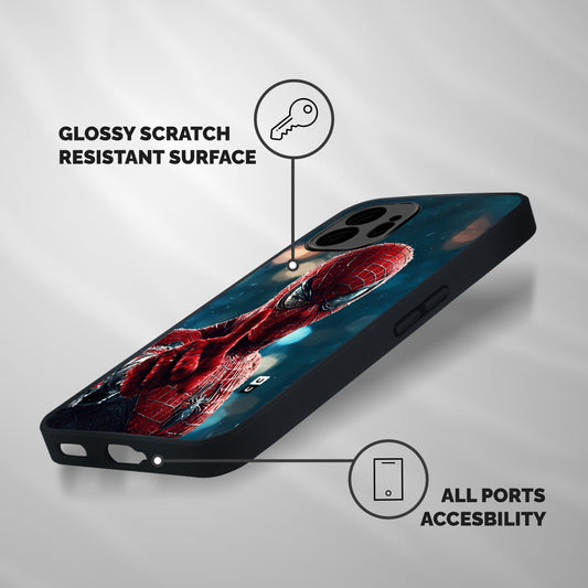 Spider Man Target Lock Shockproof Hybrid Protection (Metal + TPU) Back Case Cover