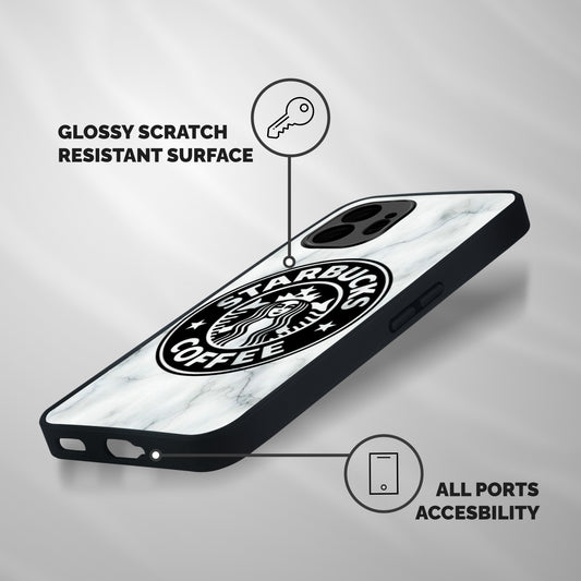 StarBuck Marble Shockproof Hybrid Protection (Metal + TPU) Back Case Cover