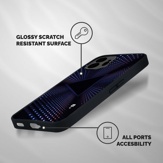 Stars Abstract Shockproof Hybrid Protection (Metal + TPU) Back Case Cover