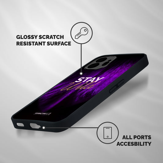 Stay Wild Shockproof Hybrid Protection (Metal + TPU) Back Case Cover