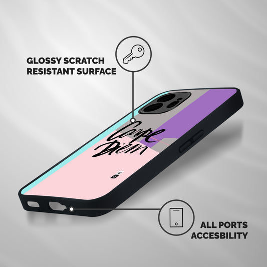 Stripes Black Diem Shockproof Hybrid Protection (Metal + TPU) Back Case Cover