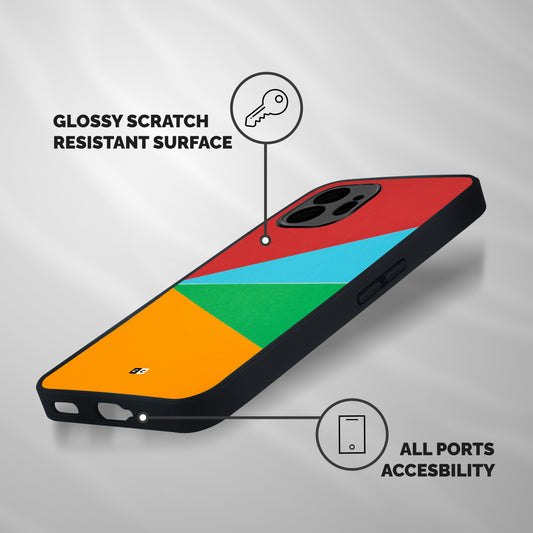 Summer Abstract Shockproof Hybrid Protection (Metal + TPU) Back Case Cover