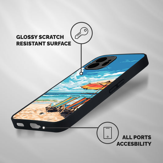 Sunny Beach Shockproof Hybrid Protection (Metal + TPU) Back Case Cover