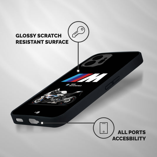Superbike Stripes Shockproof Hybrid Protection (Metal + TPU) Back Case Cover