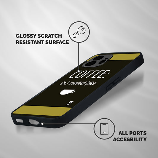 Survival Juice Shockproof Hybrid Protection (Metal + TPU) Back Case Cover