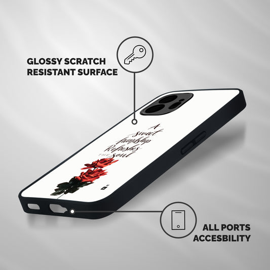 Sweet Friendship Shockproof Hybrid Protection (Metal + TPU) Back Case Cover