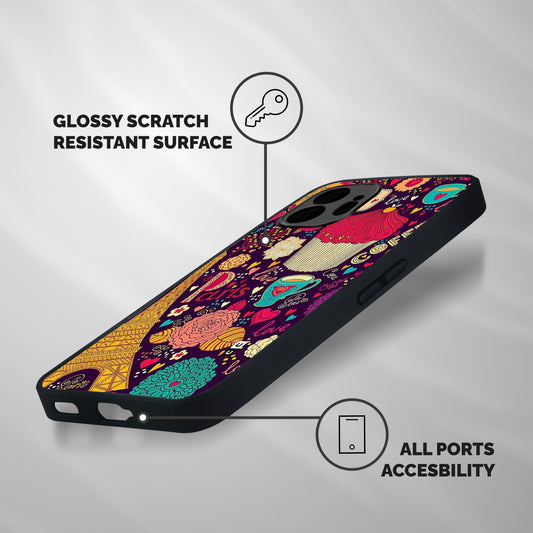 Sweet Love Shockproof Hybrid Protection (Metal + TPU) Back Case Cover