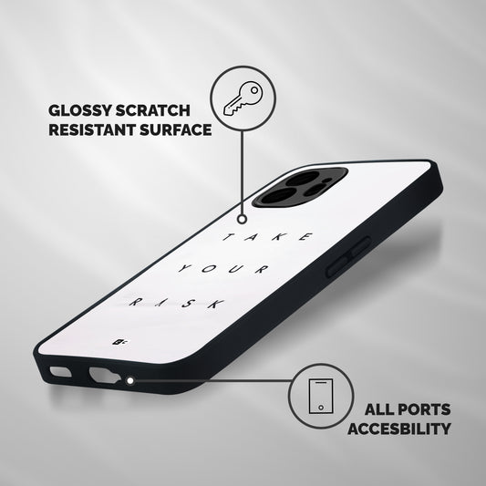 Take Your Risk Shockproof Hybrid Protection (Metal + TPU) Back Case Cover