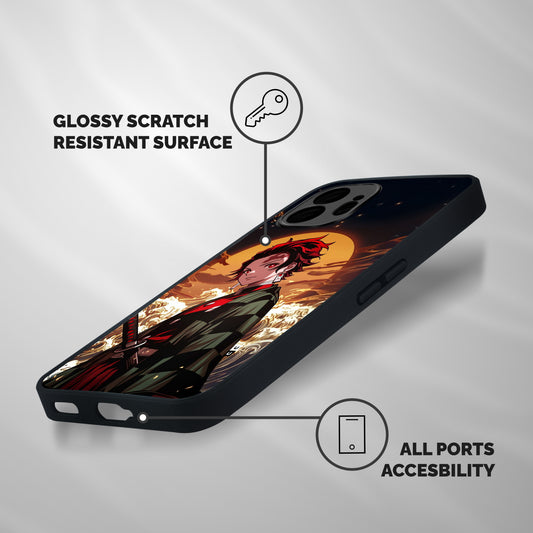 Tanjiro Attitude Shockproof Hybrid Protection (Metal + TPU) Back Case Cover