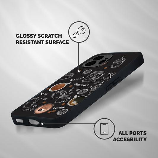 Tea And Coffee Mixture Shockproof Hybrid Protection (Metal + TPU) Back Case Cover