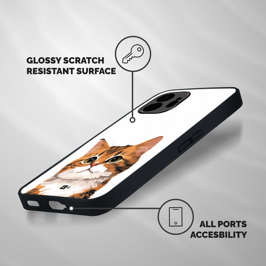 The Cute Cat Shockproof Hybrid Protection (Metal + TPU) Back Case Cover