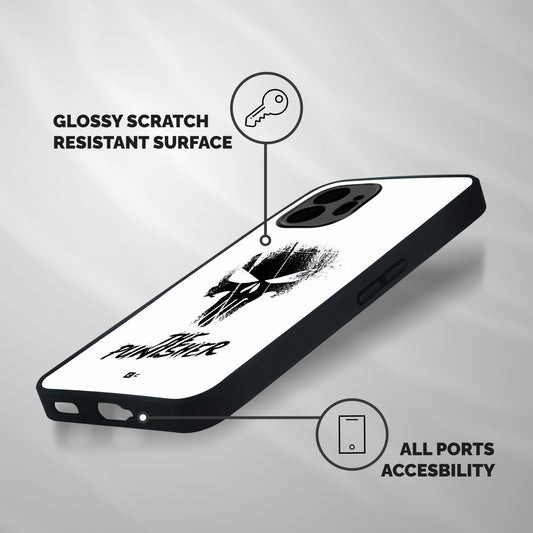 The Punisher Shockproof Hybrid Protection (Metal + TPU) Back Case Cover