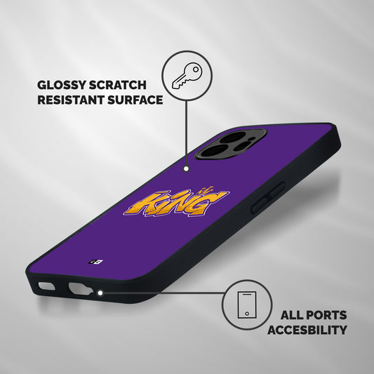 The Royal King Shockproof Hybrid Protection (Metal + TPU) Back Case Cover