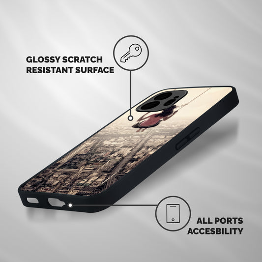 Top Of The World Shockproof Hybrid Protection (Metal + TPU) Back Case Cover