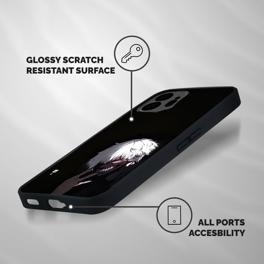 Toukyo Ghoul Kaneki Alternate Shockproof Hybrid Protection (Metal + TPU) Back Case Cover