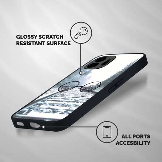 Tracks And Specs Shockproof Hybrid Protection (Metal + TPU) Back Case Cover
