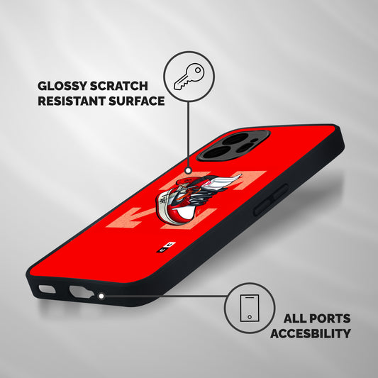 Trendy Air Shoes Shockproof Hybrid Protection (Metal + TPU) Back Case Cover