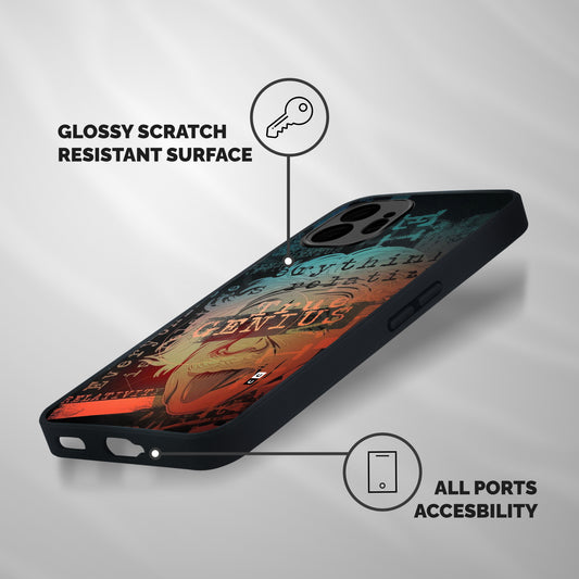 True Genius Shockproof Hybrid Protection (Metal + TPU) Back Case Cover