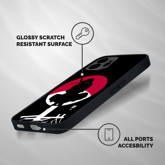Uchiha Itachi Minimalist Shockproof Hybrid Protection (Metal + TPU) Back Case Cover