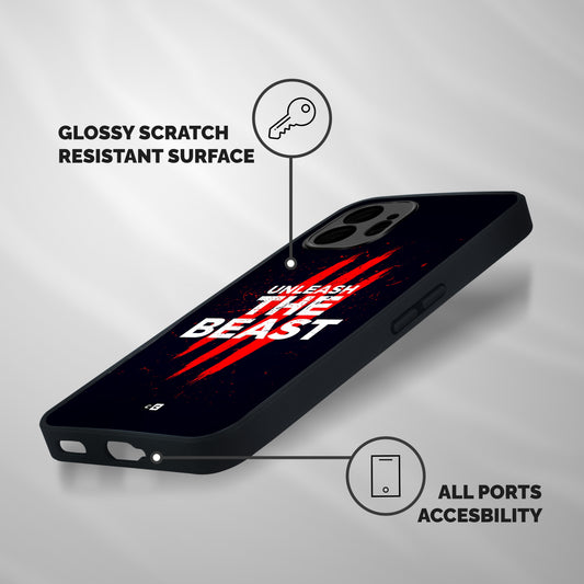 Unleash The Beast Shockproof Hybrid Protection (Metal + TPU) Back Case Cover