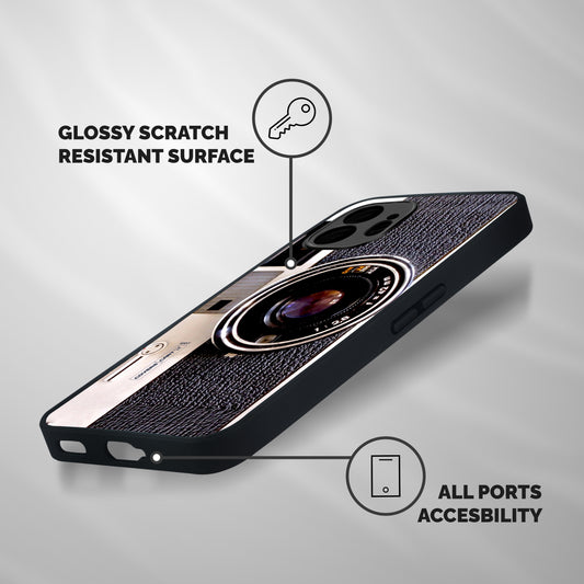 Vintage Camera Shockproof Hybrid Protection (Metal + TPU) Back Case Cover