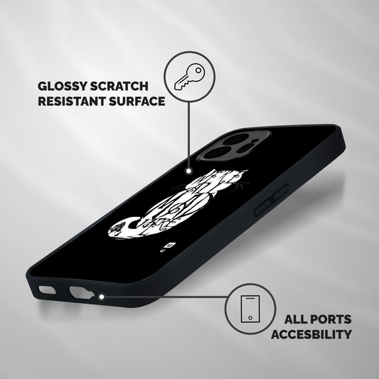 We All Mad Here Shockproof Hybrid Protection (Metal + TPU) Back Case Cover