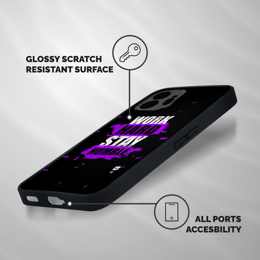 Work Hard Stay Humble Shockproof Hybrid Protection (Metal + TPU) Back Case Cover