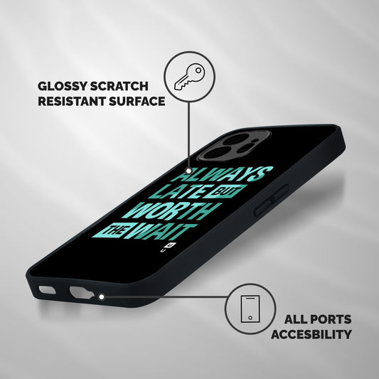 Worth the Wait Shockproof Hybrid Protection (Metal + TPU) Back Case Cover