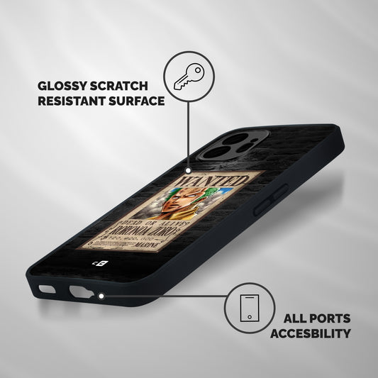 Zoro Wanted Shockproof Hybrid Protection (Metal + TPU) Back Case Cover