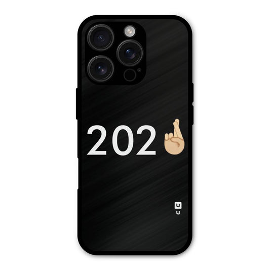 2021 Fingers Crossed Shockproof Hybrid Protection (Metal + TPU) Back Case Cover