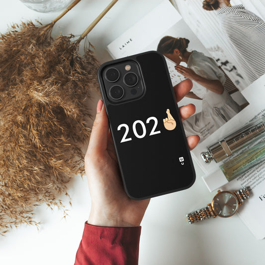 2021 Fingers Crossed Shockproof Hybrid Protection (Metal + TPU) Back Case Cover