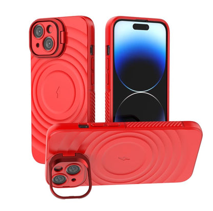 TitanShield Wave Silicone Magsafe Back Case Cover for Apple iPhone 15