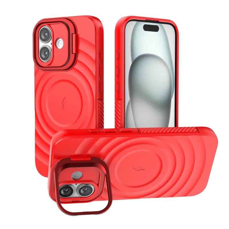 TitanShield Wave Silicone Magsafe Back Case Cover for Apple iPhone 16 Plus