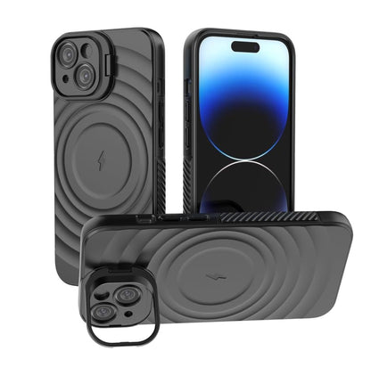 TitanShield Wave Silicone Magsafe Back Case Cover for Apple iPhone 15