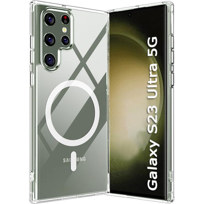 Clear Shockproof Magsafe Back Case Cover for Galaxy S23 Ultra 5G