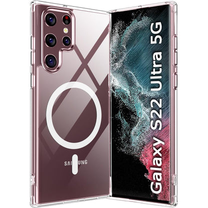 Clear Shockproof Magsafe Back Case Cover for Galaxy S22 Ultra 5G