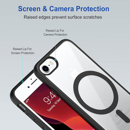Clear Shockproof Magsafe Back Case Cover for Apple iPhone 7