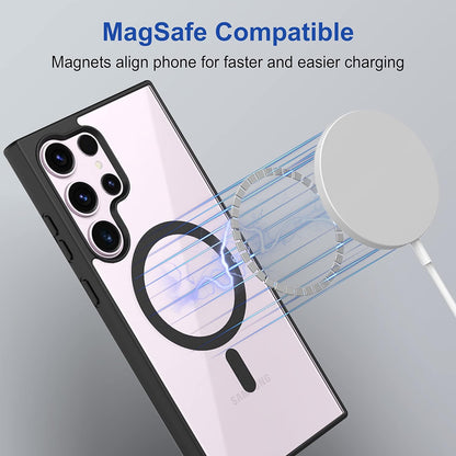 Clear Shockproof Magsafe Back Case Cover for Galaxy S23 Ultra 5G