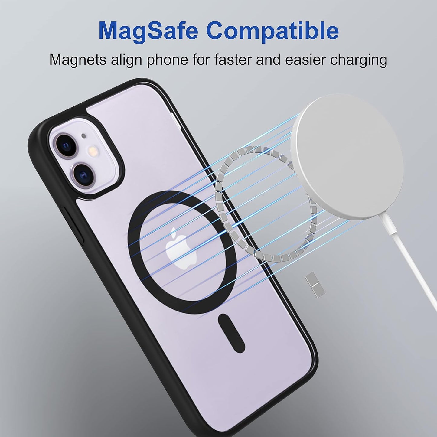 Clear Shockproof Magsafe Back Case Cover for iPhone 11