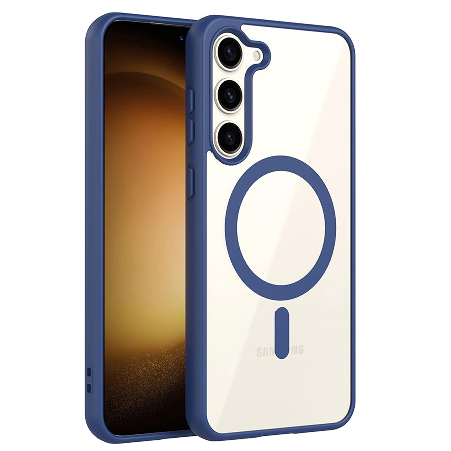 Clear Shockproof Magsafe Back Case Cover for Galaxy S23 Plus 5G