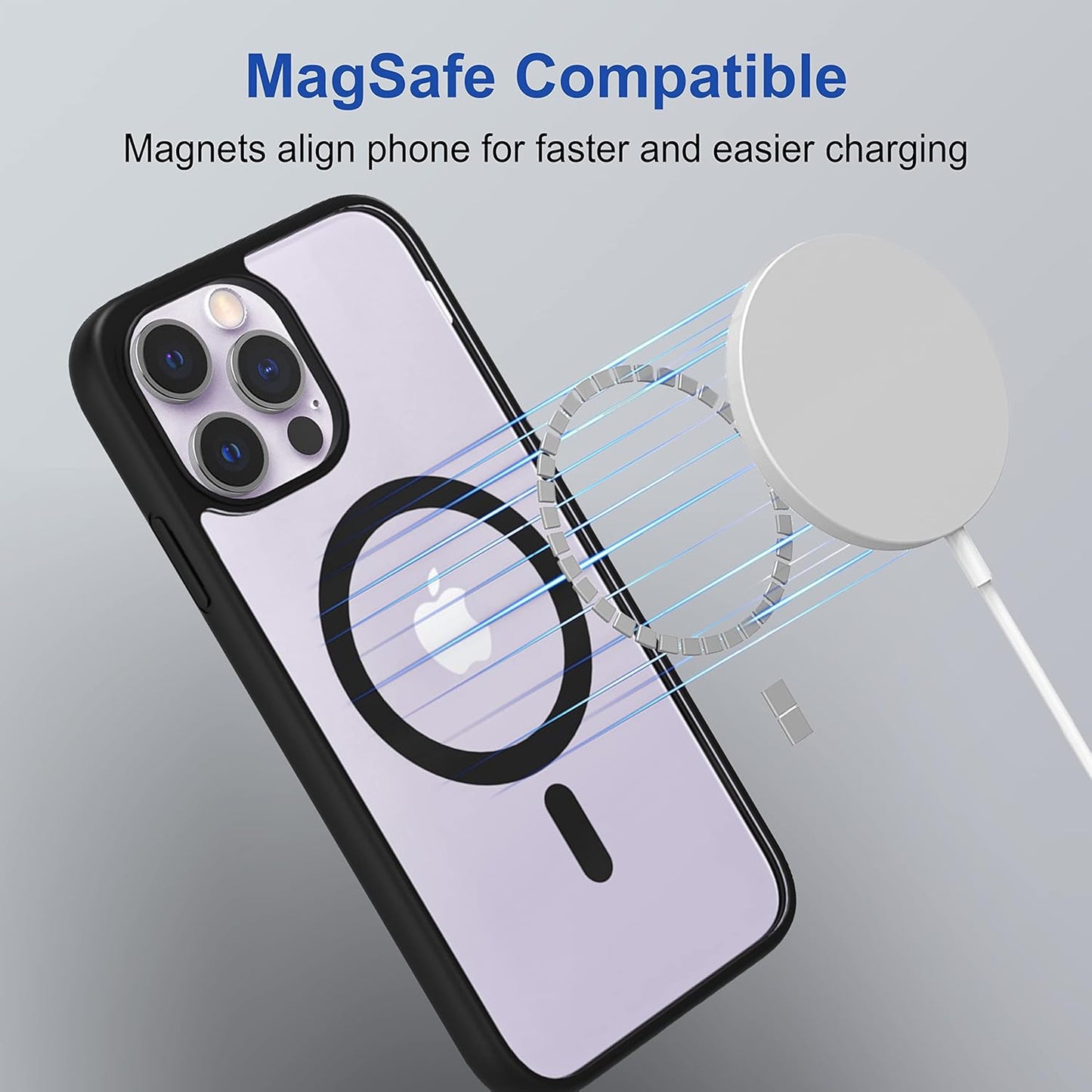 Clear Shockproof Magsafe Back Case Cover for iPhone 13 Pro