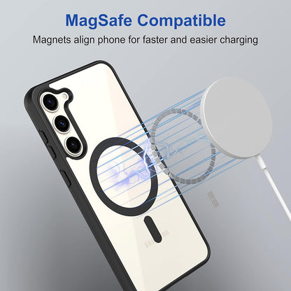 Clear Shockproof Magsafe Back Case Cover for Galaxy S23 5G
