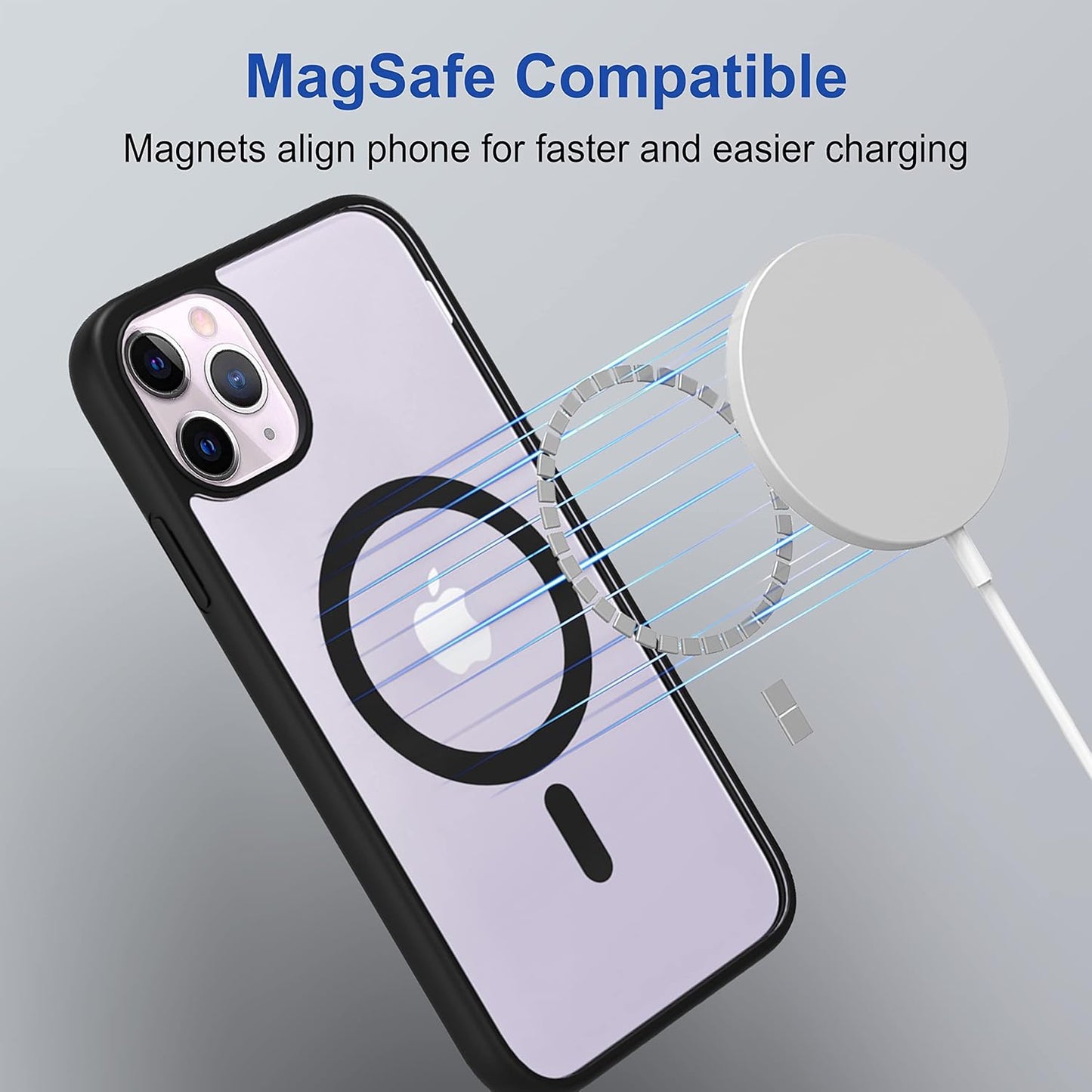 Clear Shockproof Magsafe Back Case Cover for iPhone 11 Pro