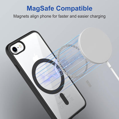 Clear Shockproof Magsafe Back Case Cover for Apple iPhone 7