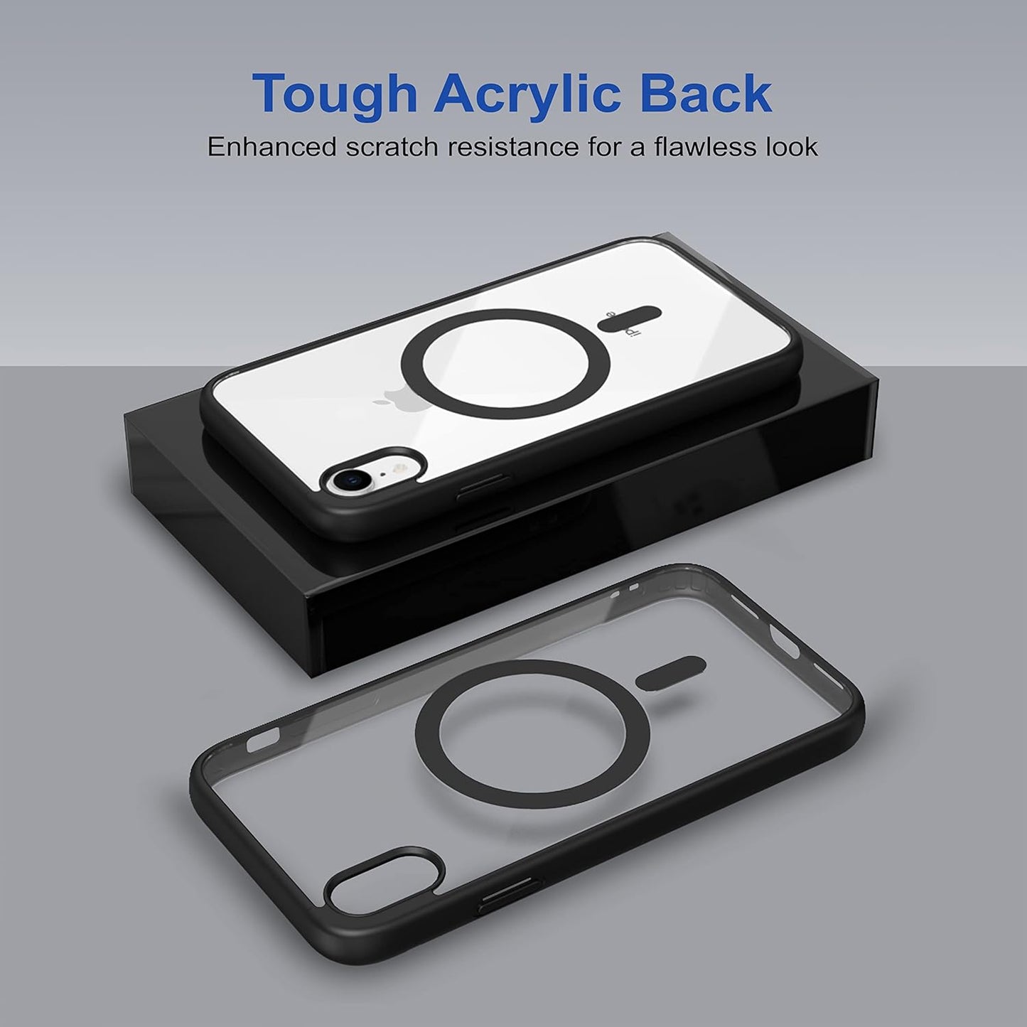 Clear Shockproof Magsafe Back Case Cover for iPhone XR