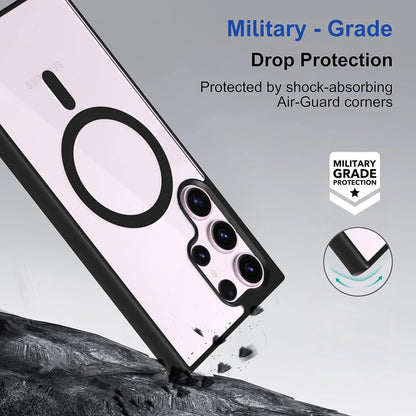 Clear Shockproof Magsafe Back Case Cover for Galaxy S22 Ultra 5G