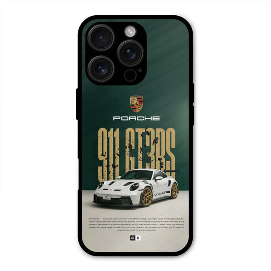 911 GT3RS Porsche Shockproof Hybrid Protection (Metal + TPU) Back Case Cover