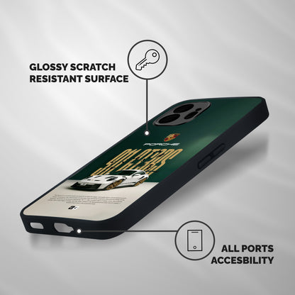 911 GT3RS Porsche Shockproof Hybrid Protection (Metal + TPU) Back Case Cover