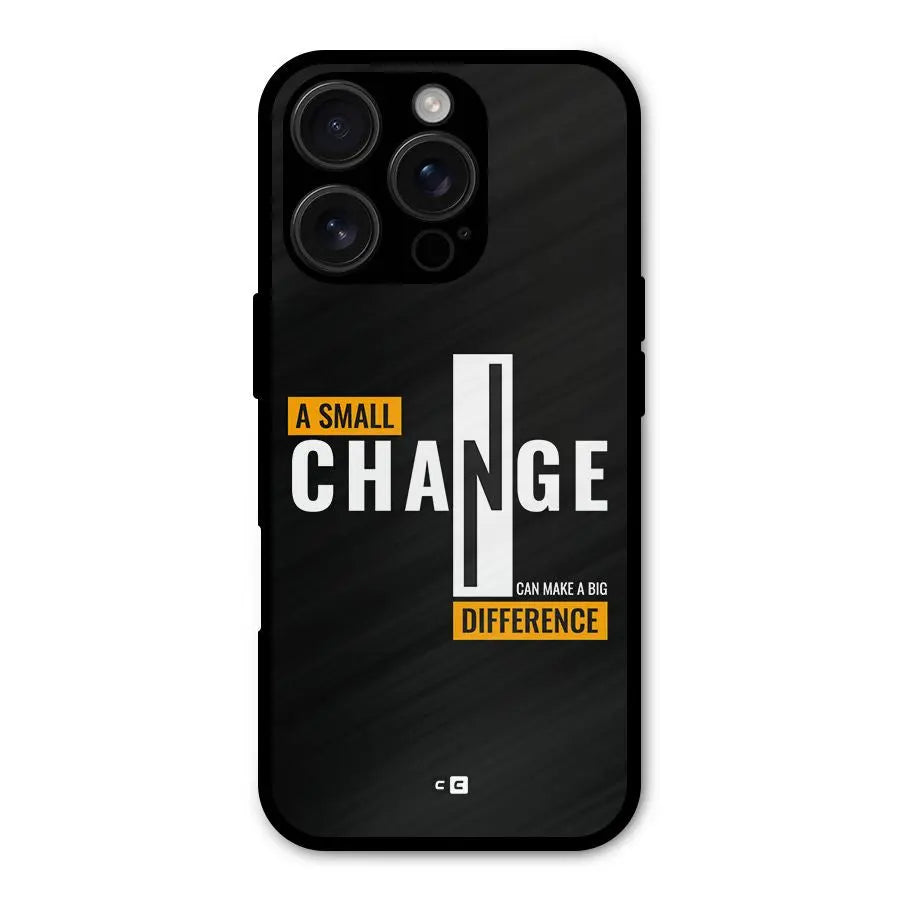 A Small Change Shockproof Hybrid Protection (Metal + TPU) Back Case Cover CoversCart