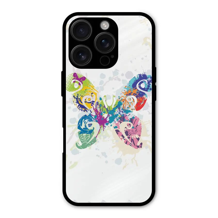 Abstract Butterfly Shockproof Hybrid Protection (Metal + TPU) Back Case Cover CoversCart